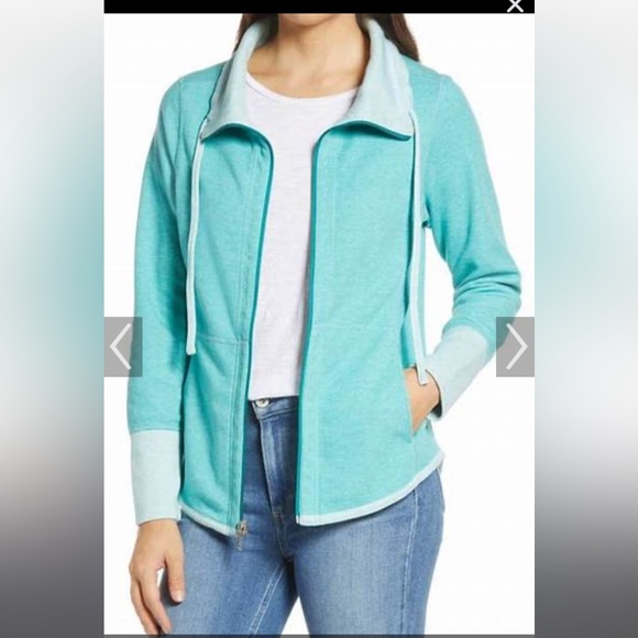 Tommy Bahama Tops - Tommy Bahama Sunfade Full Zip Reversible Hoodie